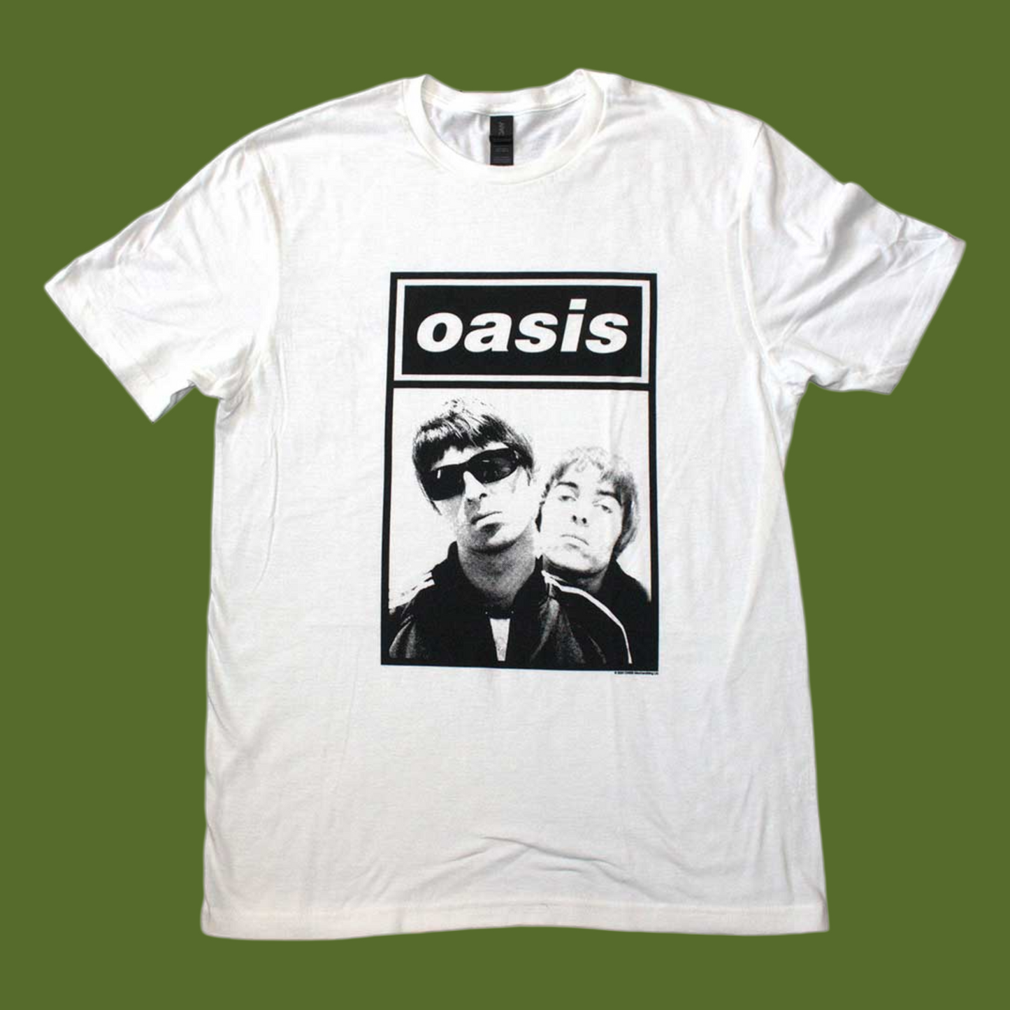 White Oasis Boxed Photo T-Shirt (Small - XXL) - 100% Cotton