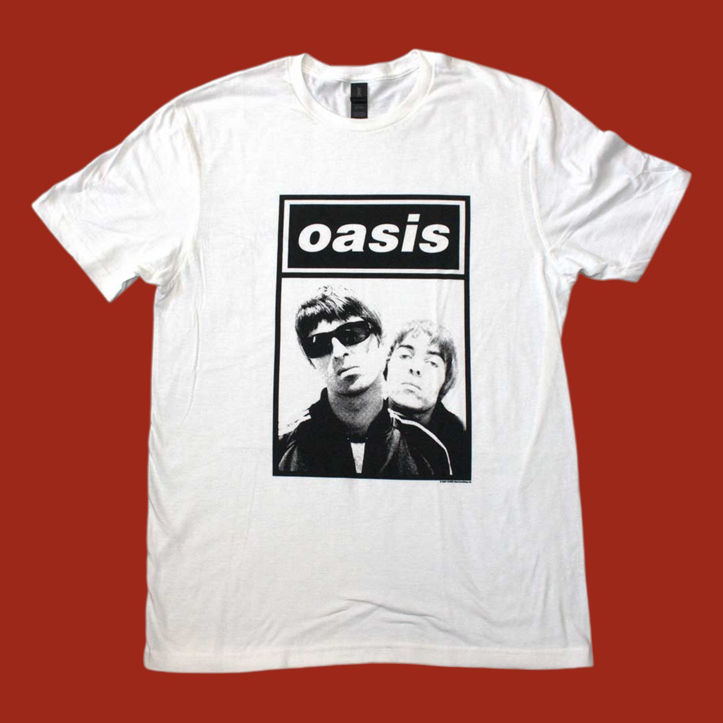 White Oasis Boxed Photo T-Shirt (Small - XXL) - 100% Cotton