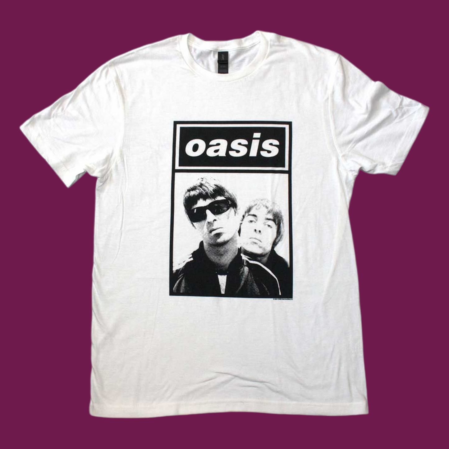 White Oasis Boxed Photo T-Shirt (Small - XXL) - 100% Cotton