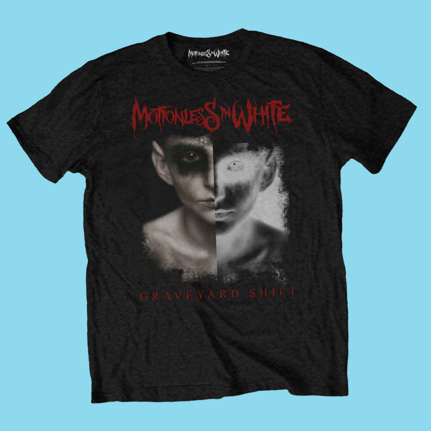 Motionless in White Split Screen T-Shirt (Small - XXL) - 100% Cotton