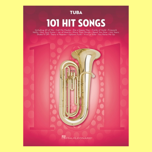 101 Hit Songs For Tuba Book
