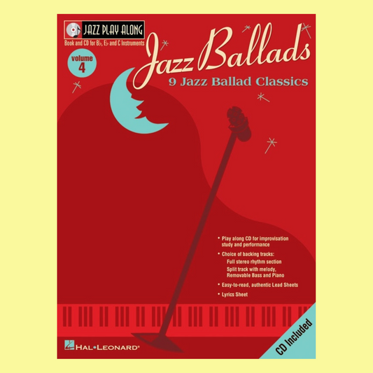 Jazz Ballads - Jazz Play Along Volume 4 Book/Cd