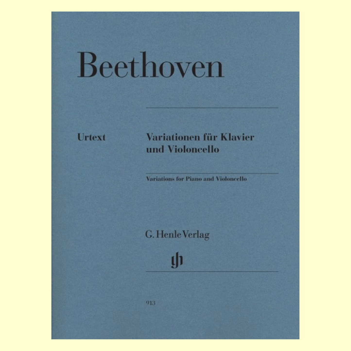 Beethoven - 12 Variations Complete Cello/Piano Book (Back in Stock 11 September)