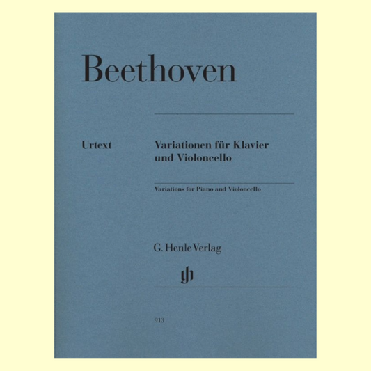 Beethoven - 12 Variations Complete Cello/Piano Book (Back in Stock 11 September)
