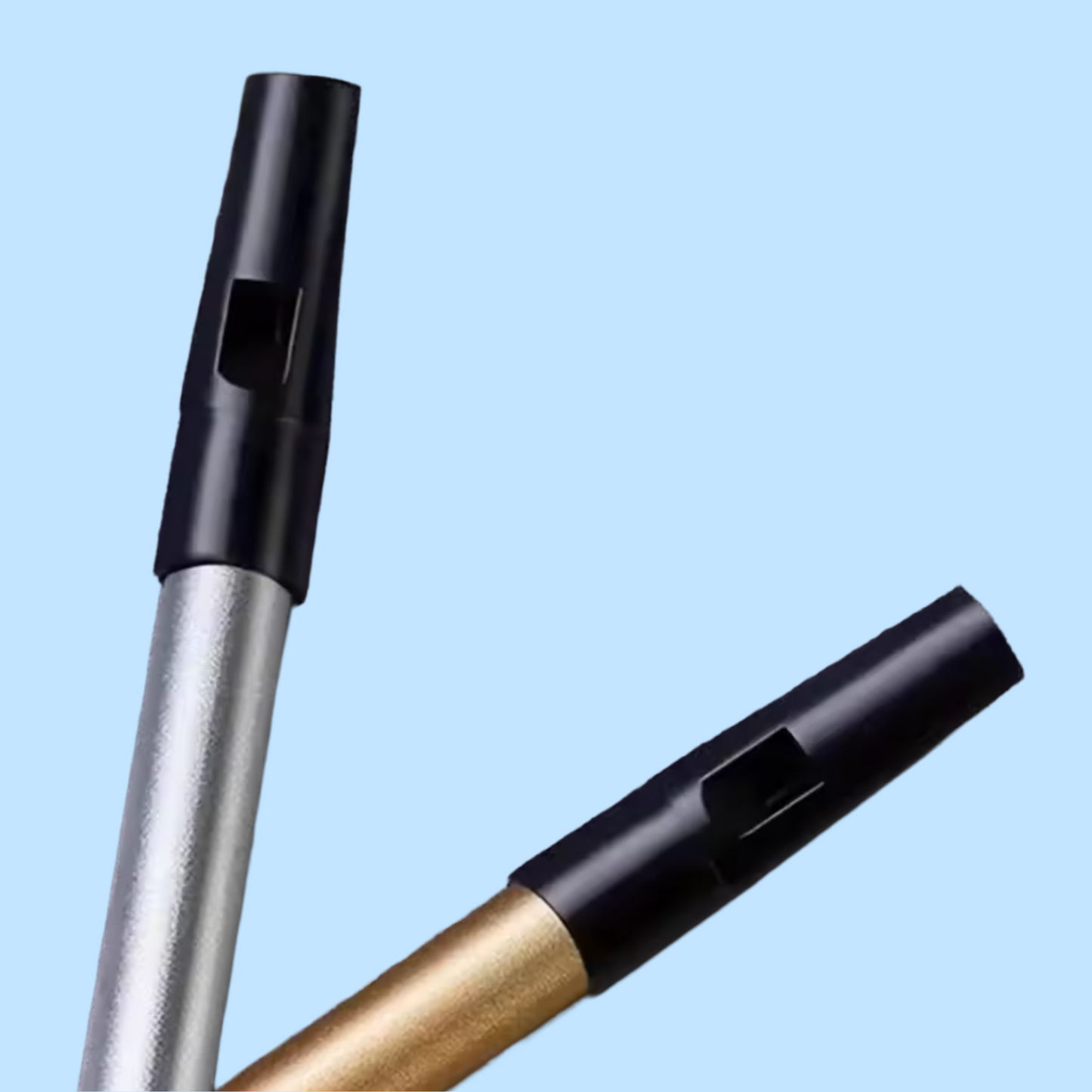 Irish Tin Whistle in Gold - 6 Hole - Key of C with Case and Anti-Dust Bag