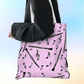 Pink Clarinet Cotton Tote Music Bag (38cm x 34cm)