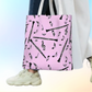 Pink Clarinet Cotton Tote Music Bag (38cm x 34cm)