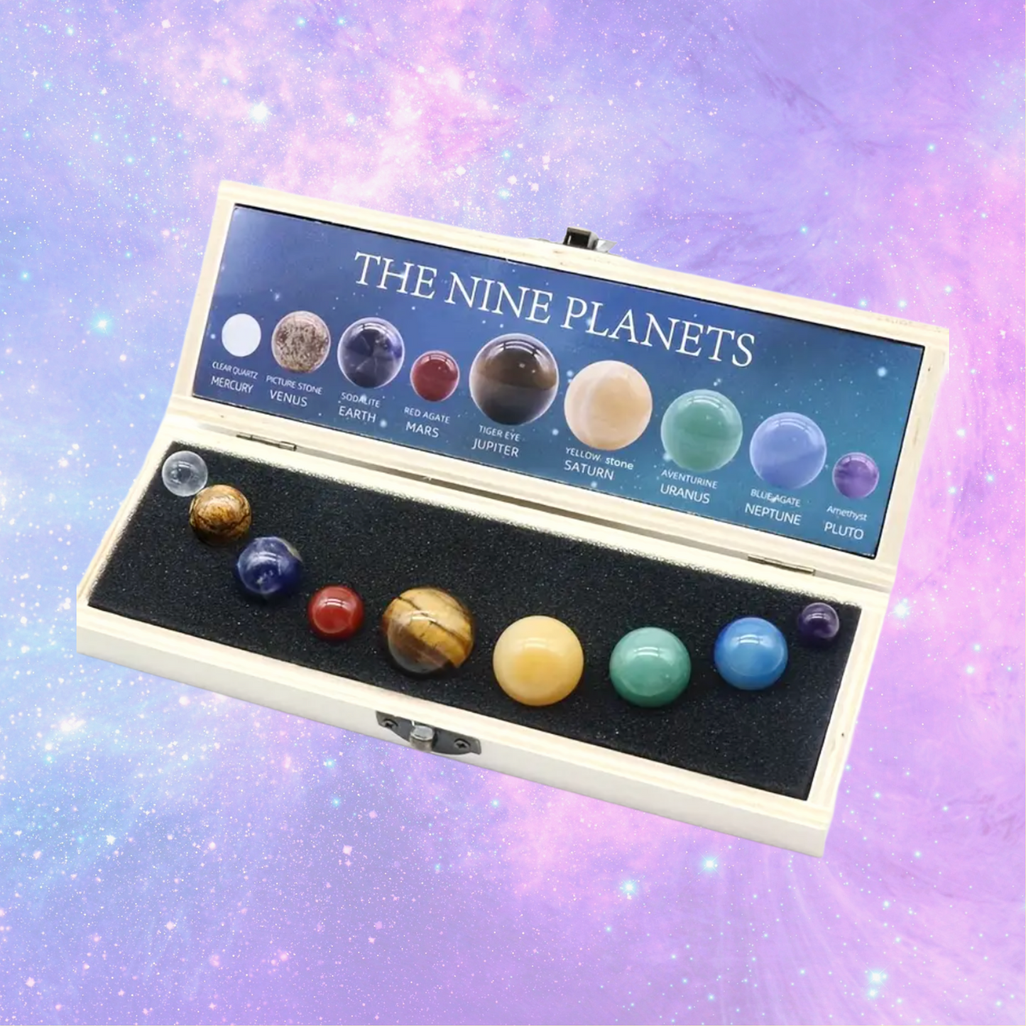 Your Very Own Solar System - Crystal Collection Box of 9 Planets