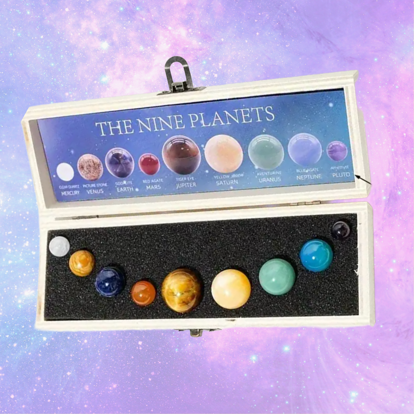 Your Very Own Solar System - Crystal Collection Box of 9 Planets