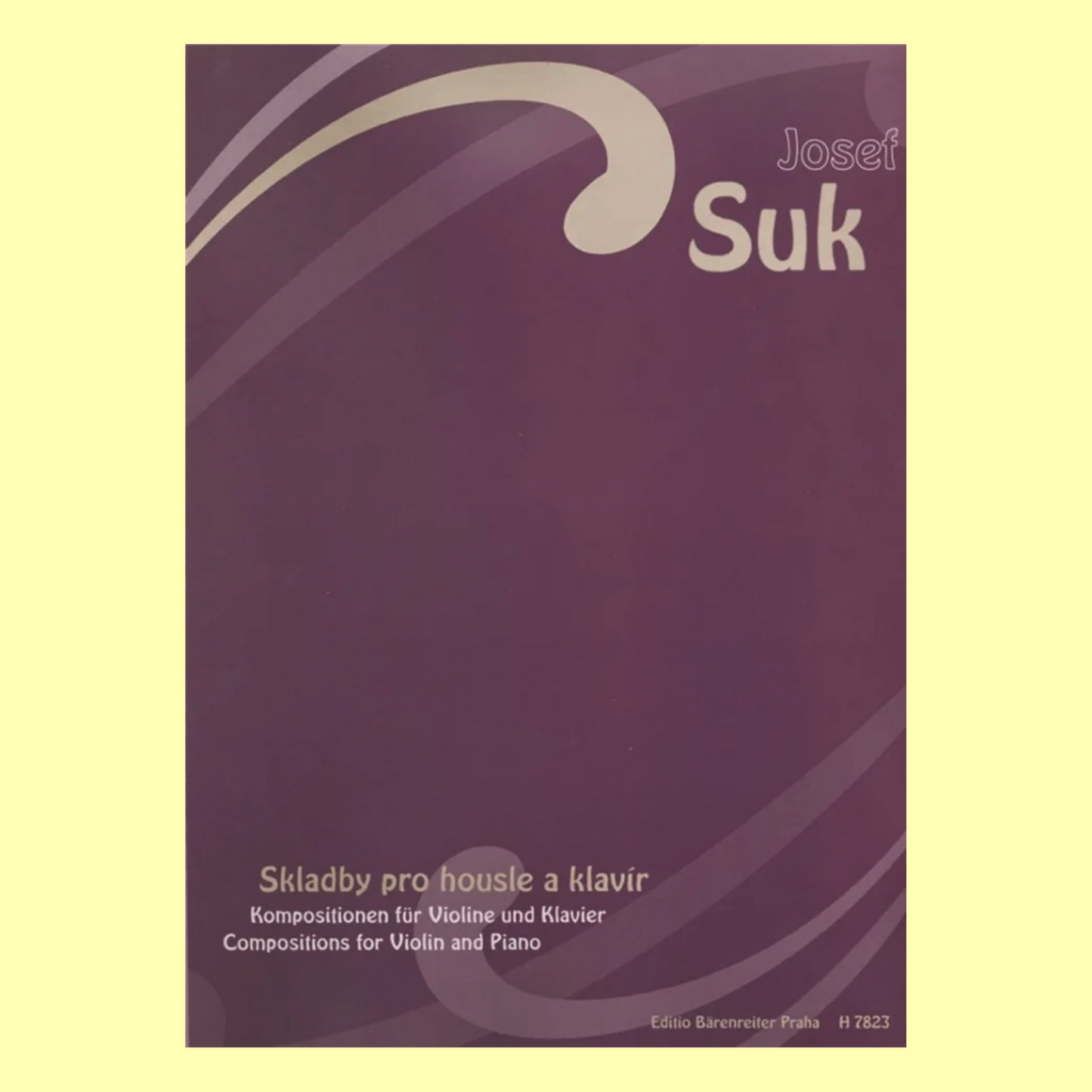 Josef Suk - Compositions for Violin and Piano Book
