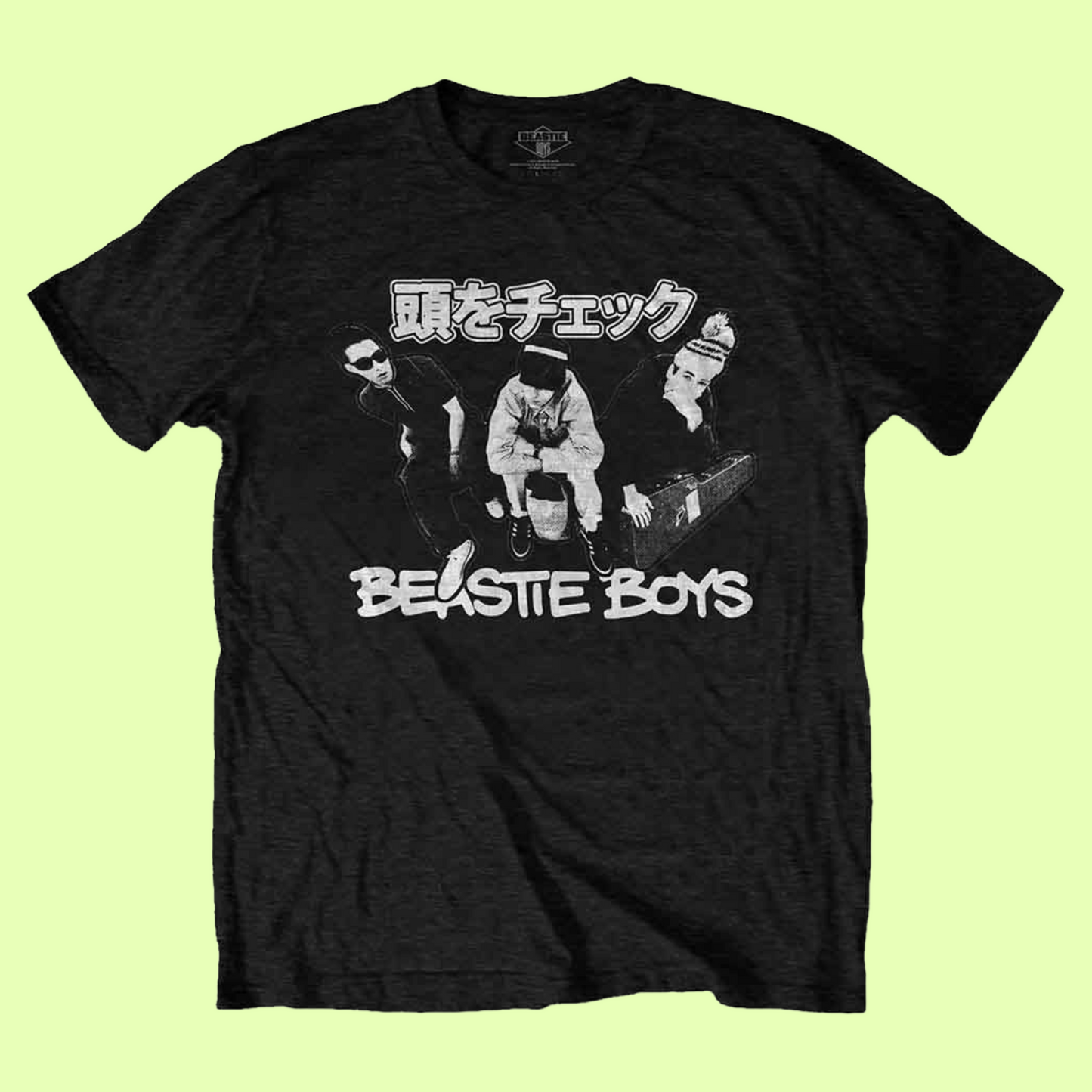 Beastie Boys - Check Your Head Japanese Black T-Shirt with Front Print - (Sml - XXL) 100% Cotton