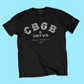 CBGB Classic Logo Black T-Shirt with Front Print - (Sml - XXL) 100% Cotton