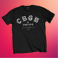 CBGB Classic Logo Black T-Shirt with Front Print - (Sml - XXL) 100% Cotton