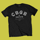 CBGB Classic Logo Black T-Shirt with Front Print - (Sml - XXL) 100% Cotton
