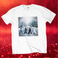 The Beatles - Christmas Abbey Road White T-Shirt with Front Print - (Sml - XXL) 100% Cotton