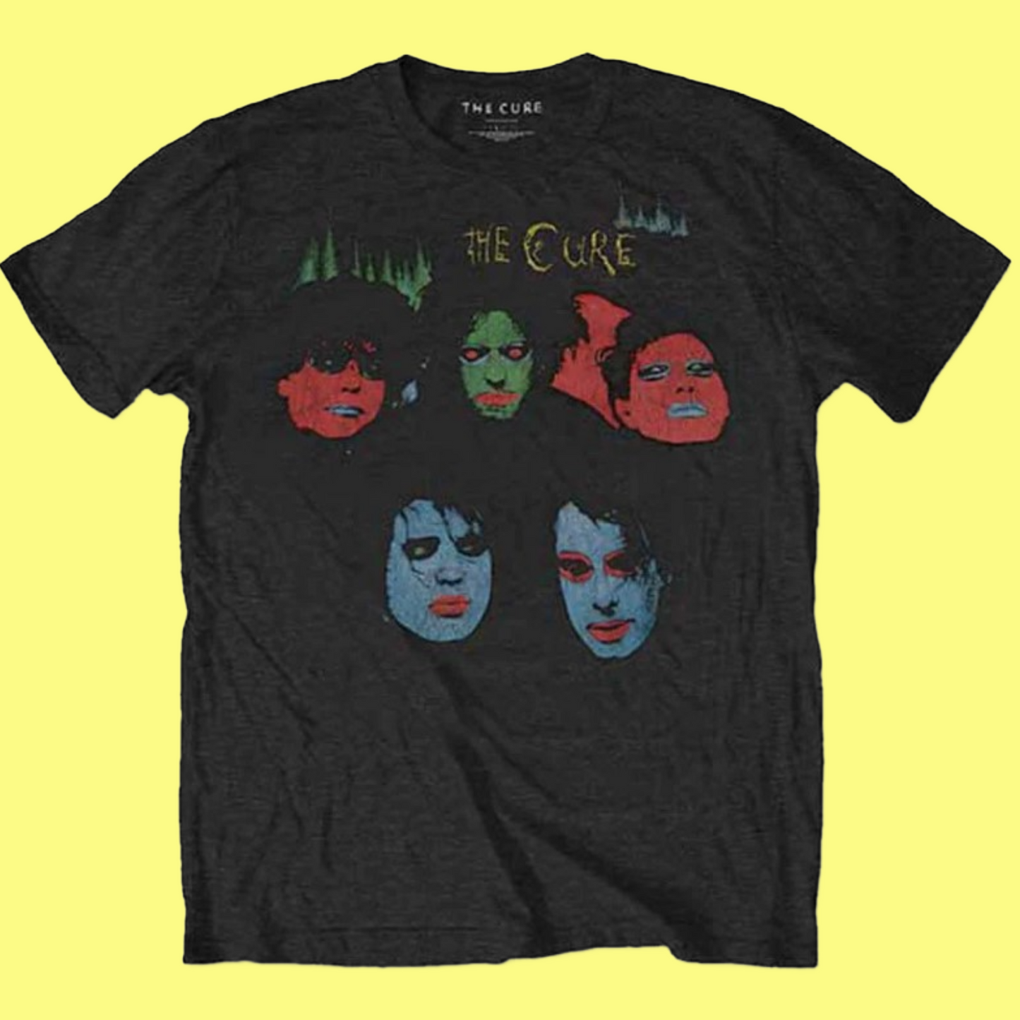 The Cure - In Between Days Black T-Shirt with Front and Back Print (Sml - XXL) 100% Cotton