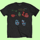 The Cure - In Between Days Black T-Shirt with Front and Back Print (Sml - XXL) 100% Cotton