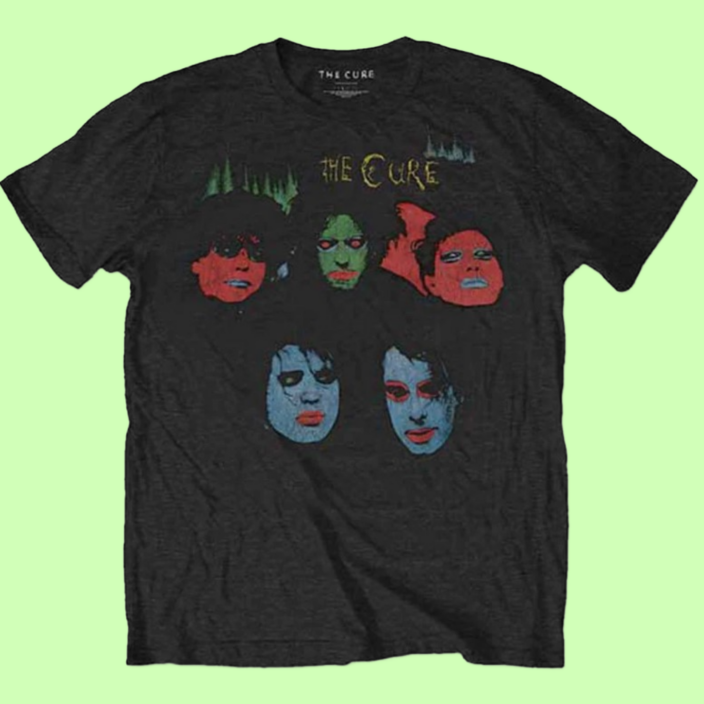 The Cure - In Between Days Black T-Shirt with Front and Back Print (Sml - XXL) 100% Cotton