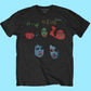 The Cure - In Between Days Black T-Shirt with Front and Back Print (Sml - XXL) 100% Cotton