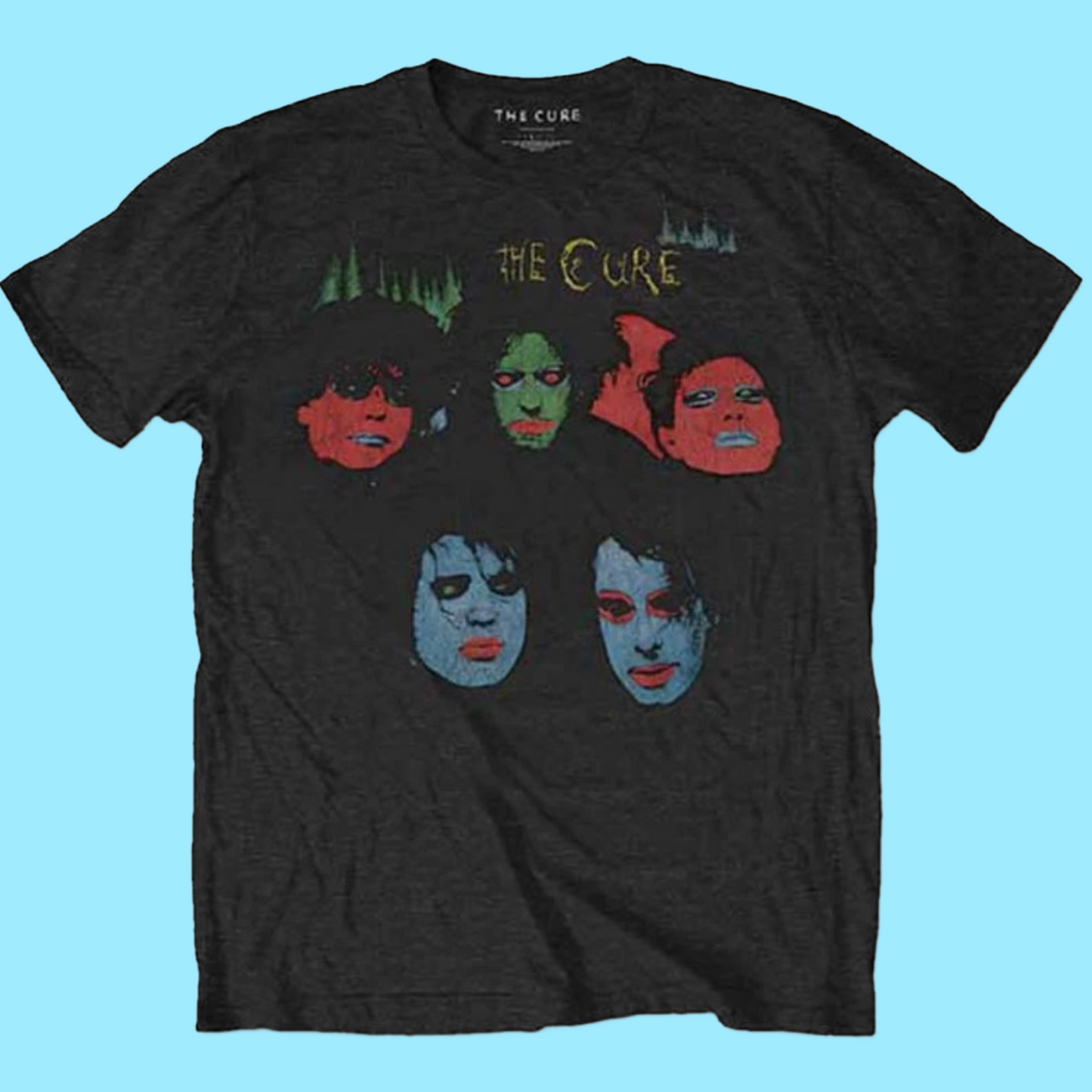 The Cure - In Between Days Black T-Shirt with Front and Back Print (Sml - XXL) 100% Cotton