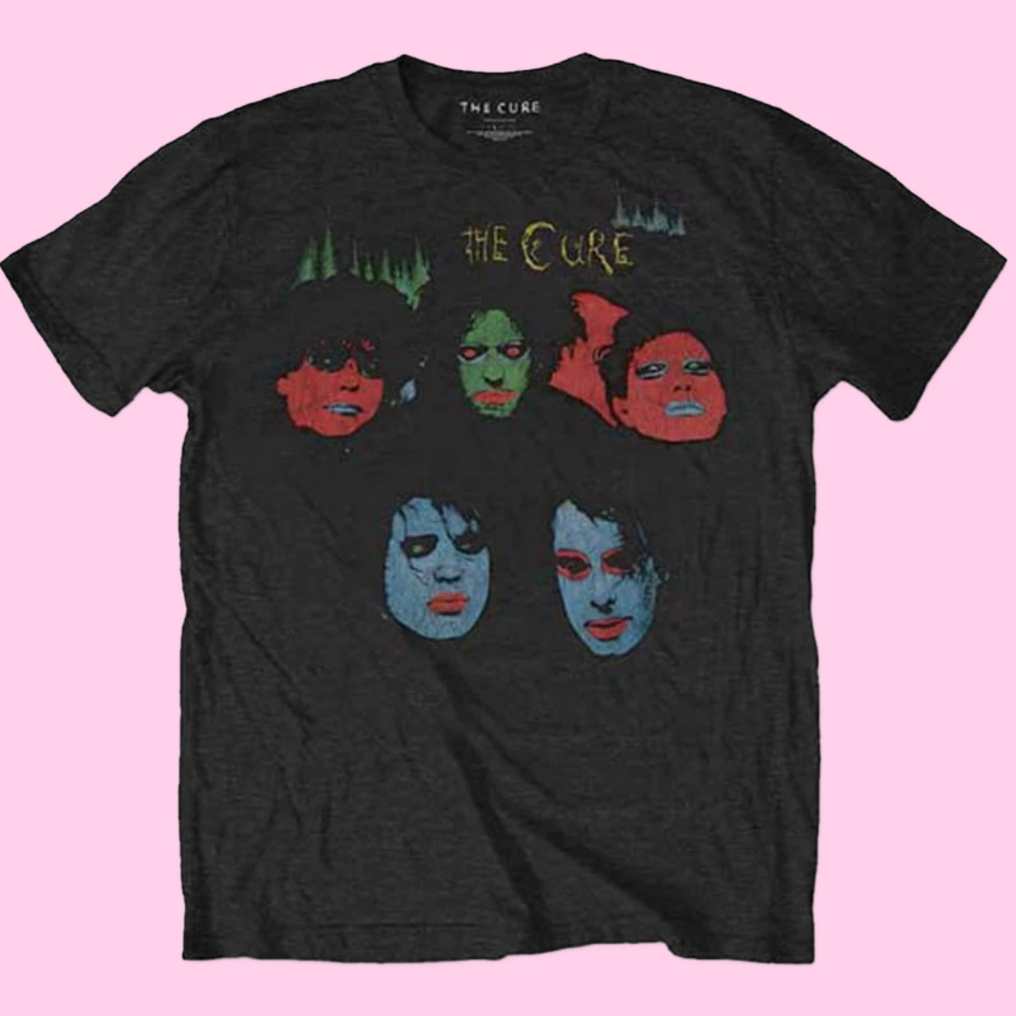 The Cure - In Between Days Black T-Shirt with Front and Back Print (Sml - XXL) 100% Cotton