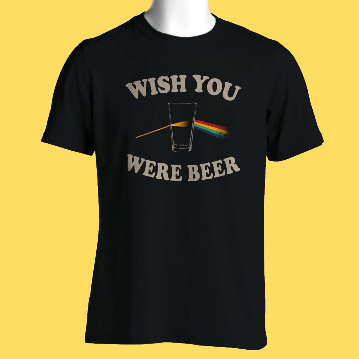 Pink Floyd - Dark Side of the Beer Parody T-Shirt (Small - 5XL) - 100% Cotton