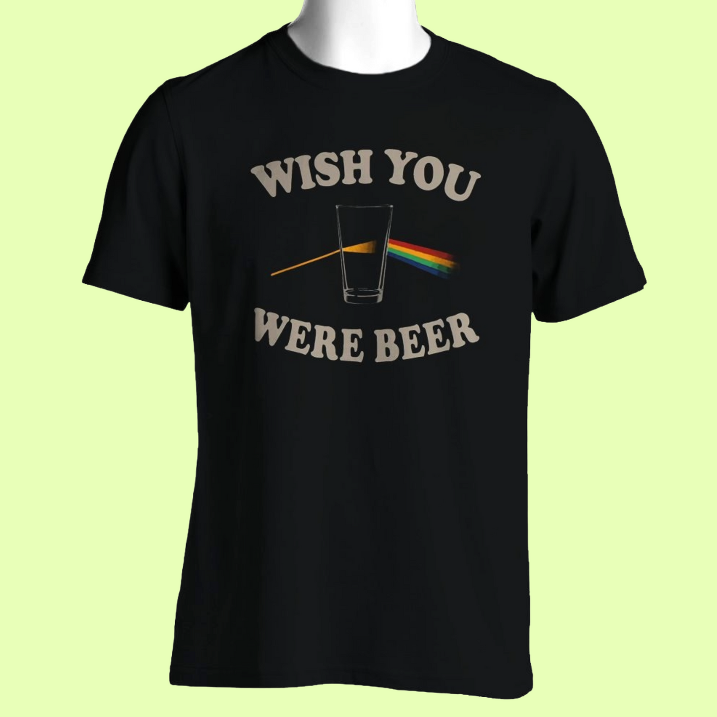Pink Floyd - Dark Side of the Beer Parody T-Shirt (Small - 5XL) - 100% Cotton
