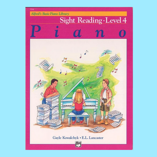 Alfred's Basic Piano Library - Sight Reading Level 4 Book