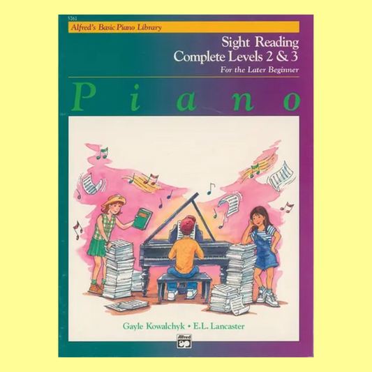 Alfred's Basic Piano Library - Sight Reading Book Complete Level 2 & 3