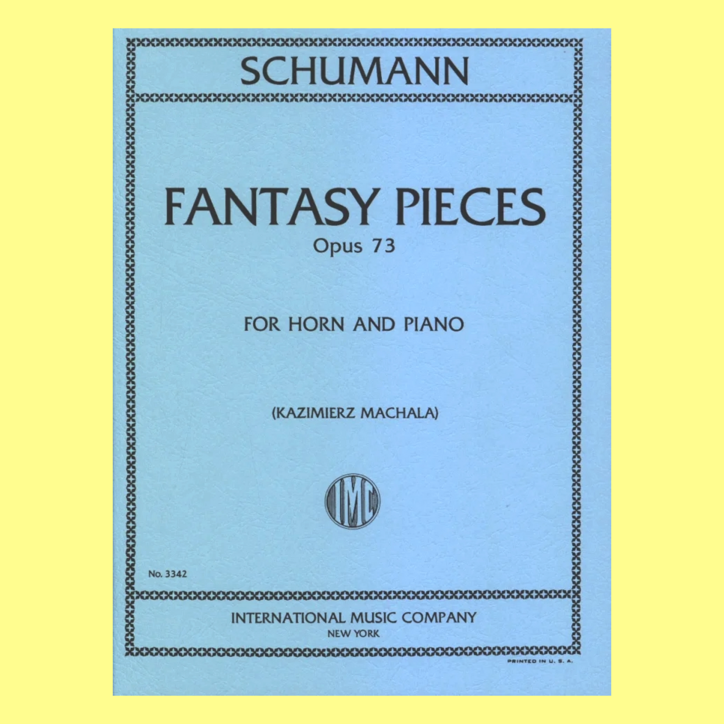 Robert Schumann - Fantasy Pieces Op. 73 for French Horn and Piano Book