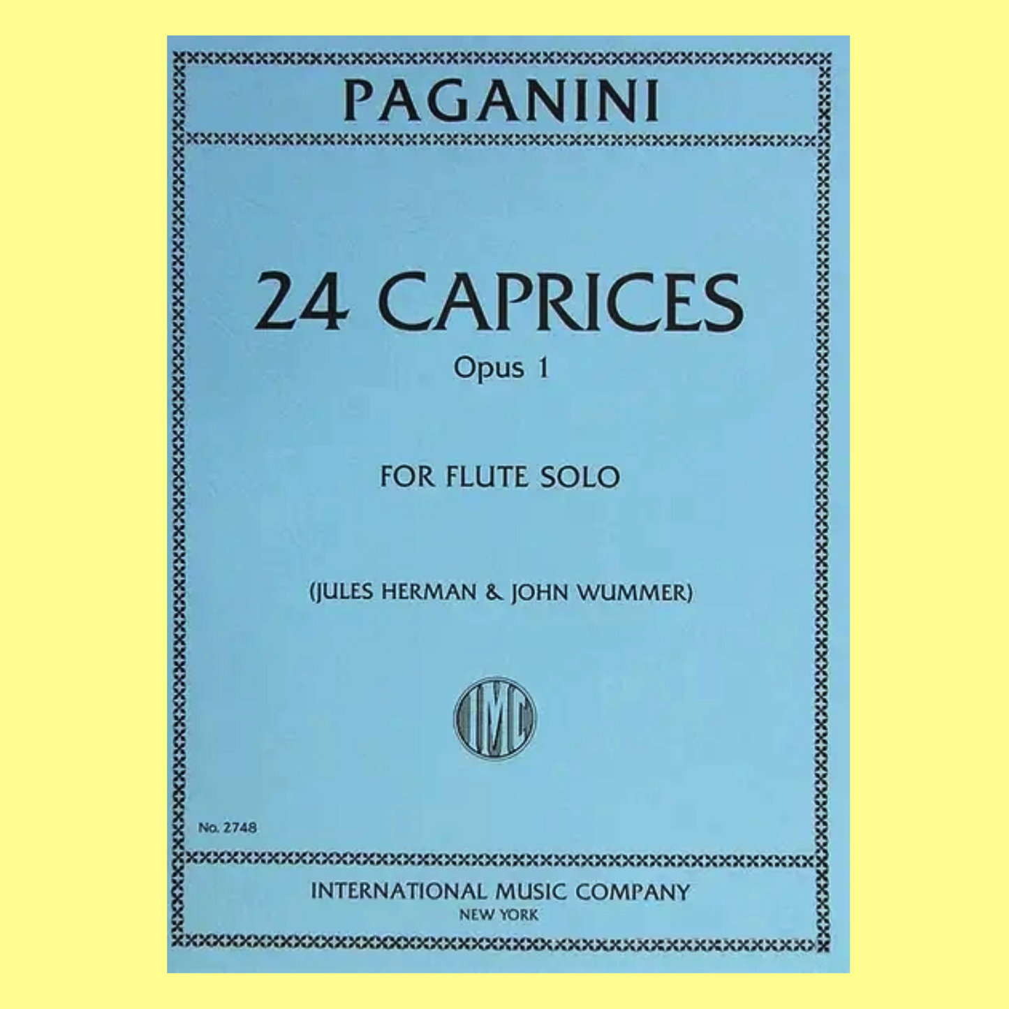 Nicolo Paganini - 24 Caprices Op 1 Flute Book