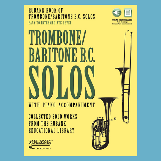 Rubank Book of Trombone/Baritone B.C. Solos - Easy to Intermediate