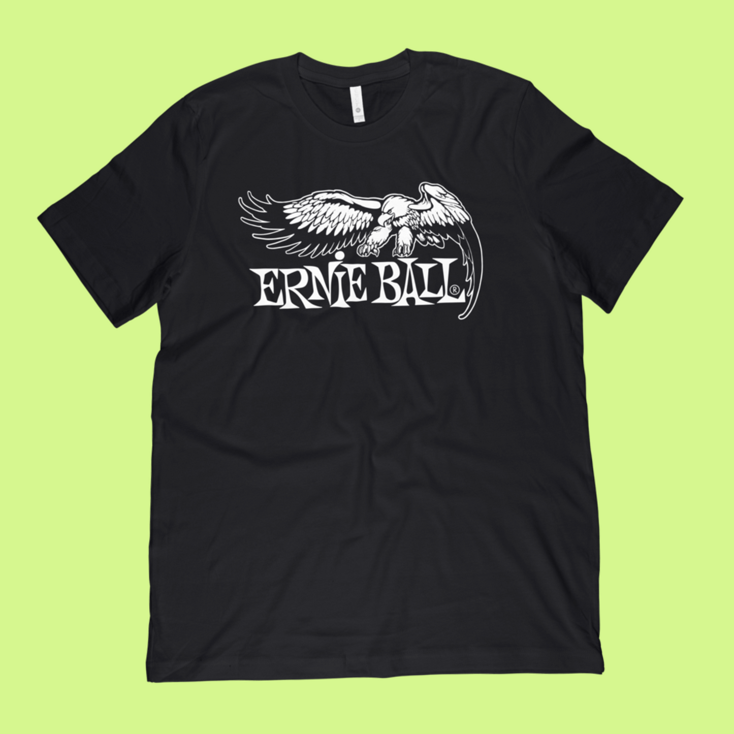 Ernie Ball Classic Eagle Logo Black T-Shirt (Small)