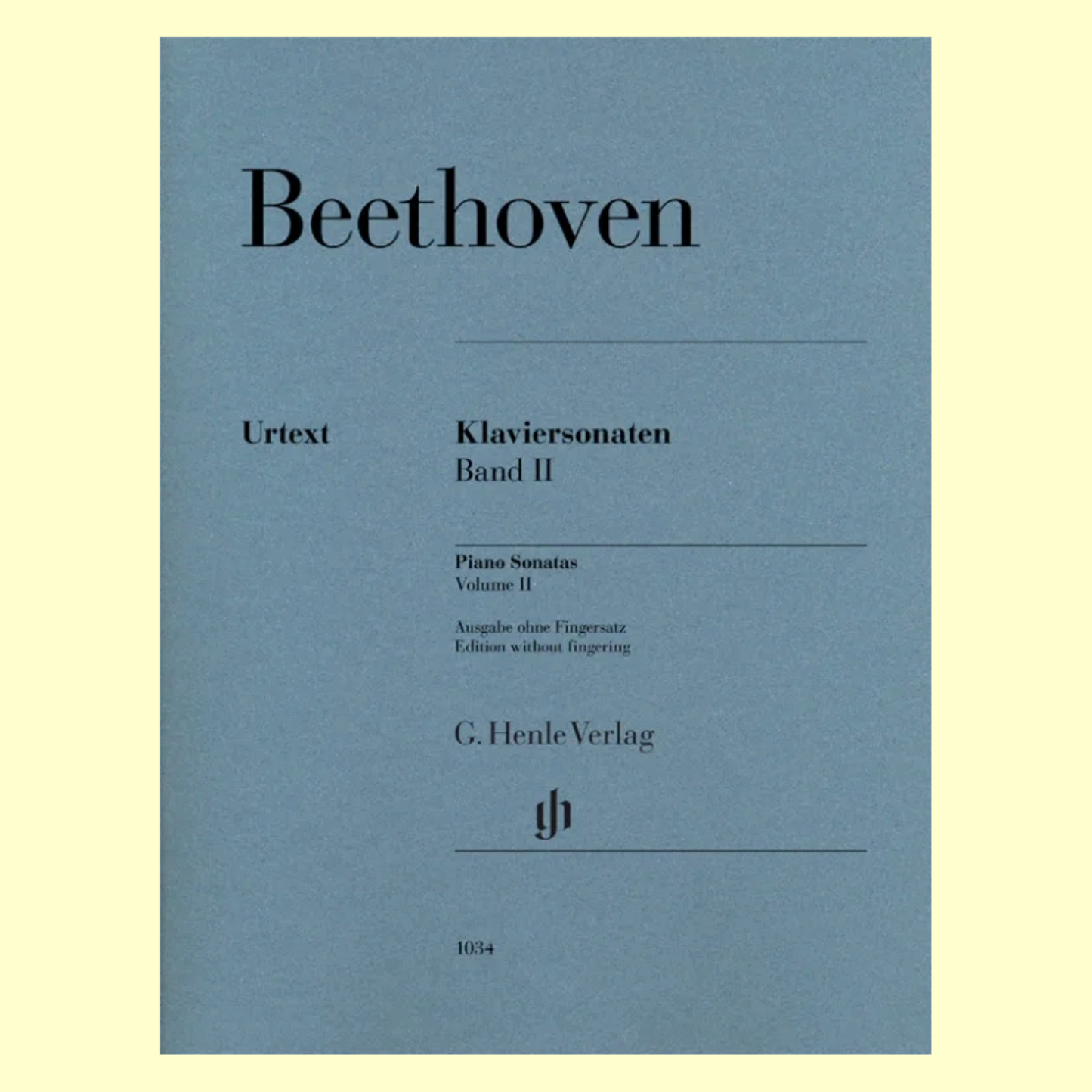 Beethoven - Sonatas Volume 2 Piano Urtext Edition Book (Without Fingering)