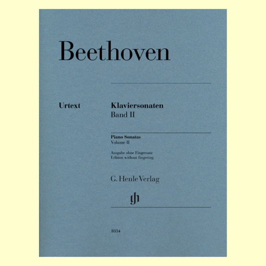 Beethoven - Sonatas Volume 2 Piano Urtext Edition Book (Without Fingering)