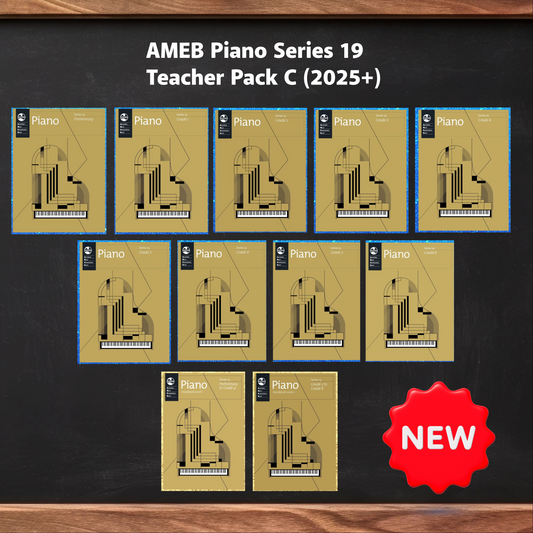 AMEB Piano Series 19 -  Teacher Pack C (Prelim to Grade 8 + Handbook 1 and 2) (2025+) NEW - PREORDERS