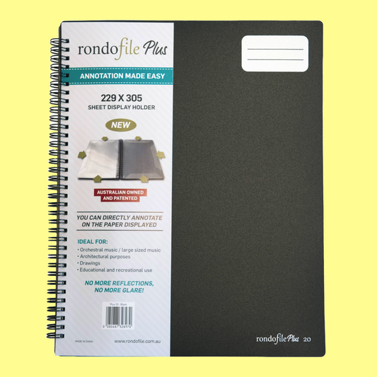 Rondofile PLUS - 20 Pages (Black)