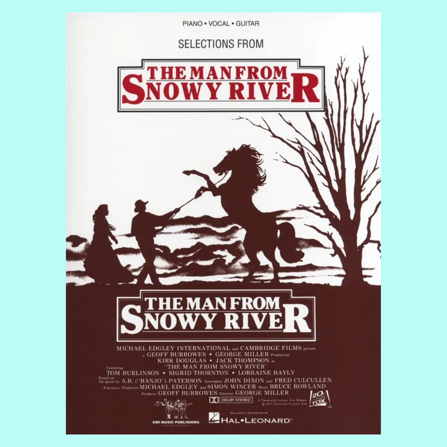 The Man From Snowy River Selections - Piano Solo Songbook