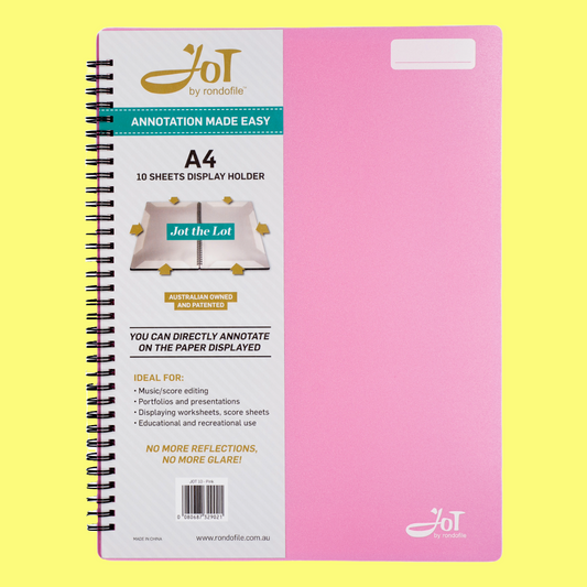 Rondofile 10 Page Music Jot (Pink)