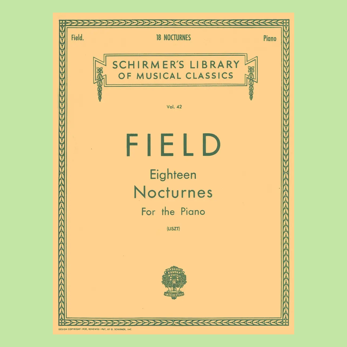 John Field - 18 Nocturnes For Piano Book