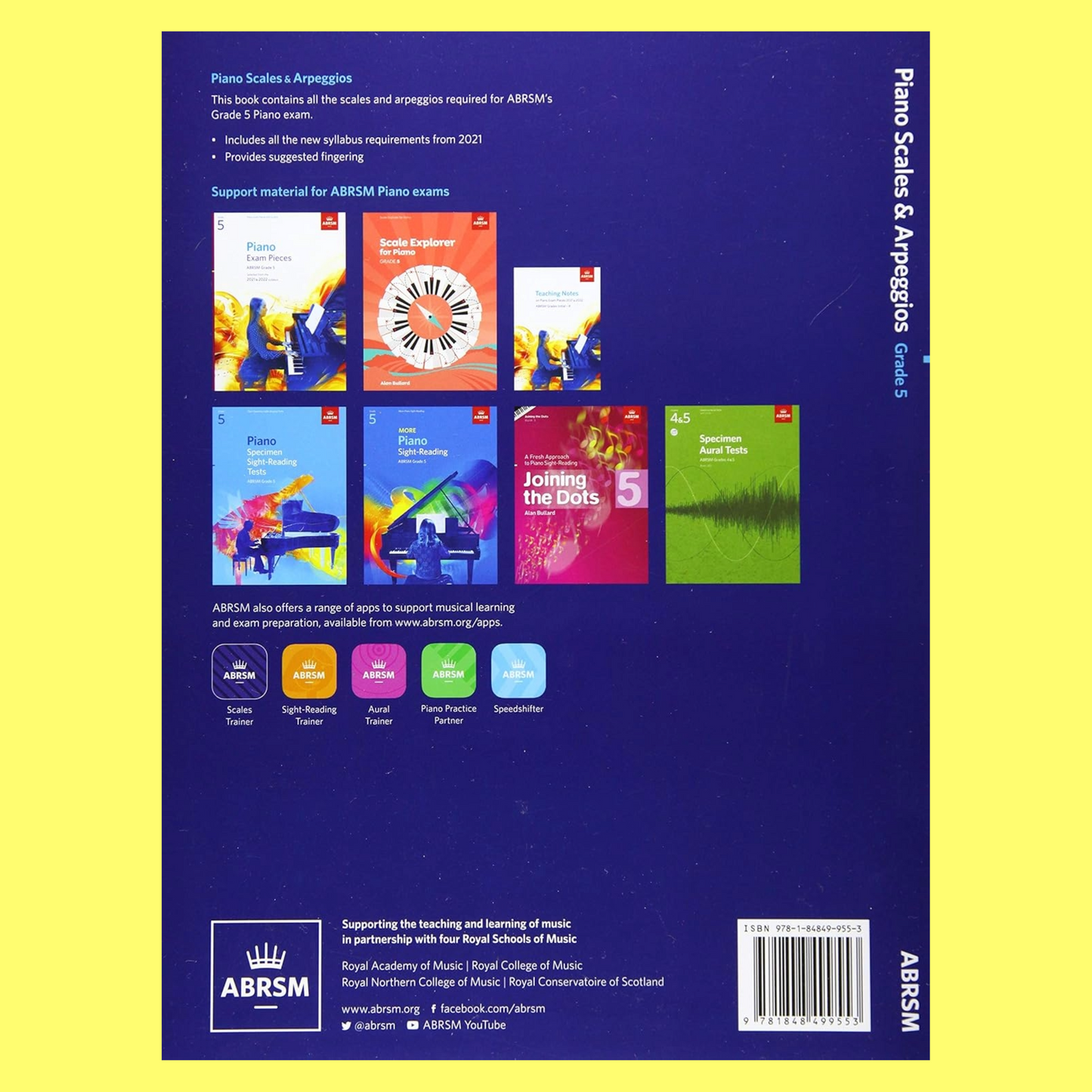 ABRSM Piano Scales & Arpeggios - Grade 5 Book (2021)