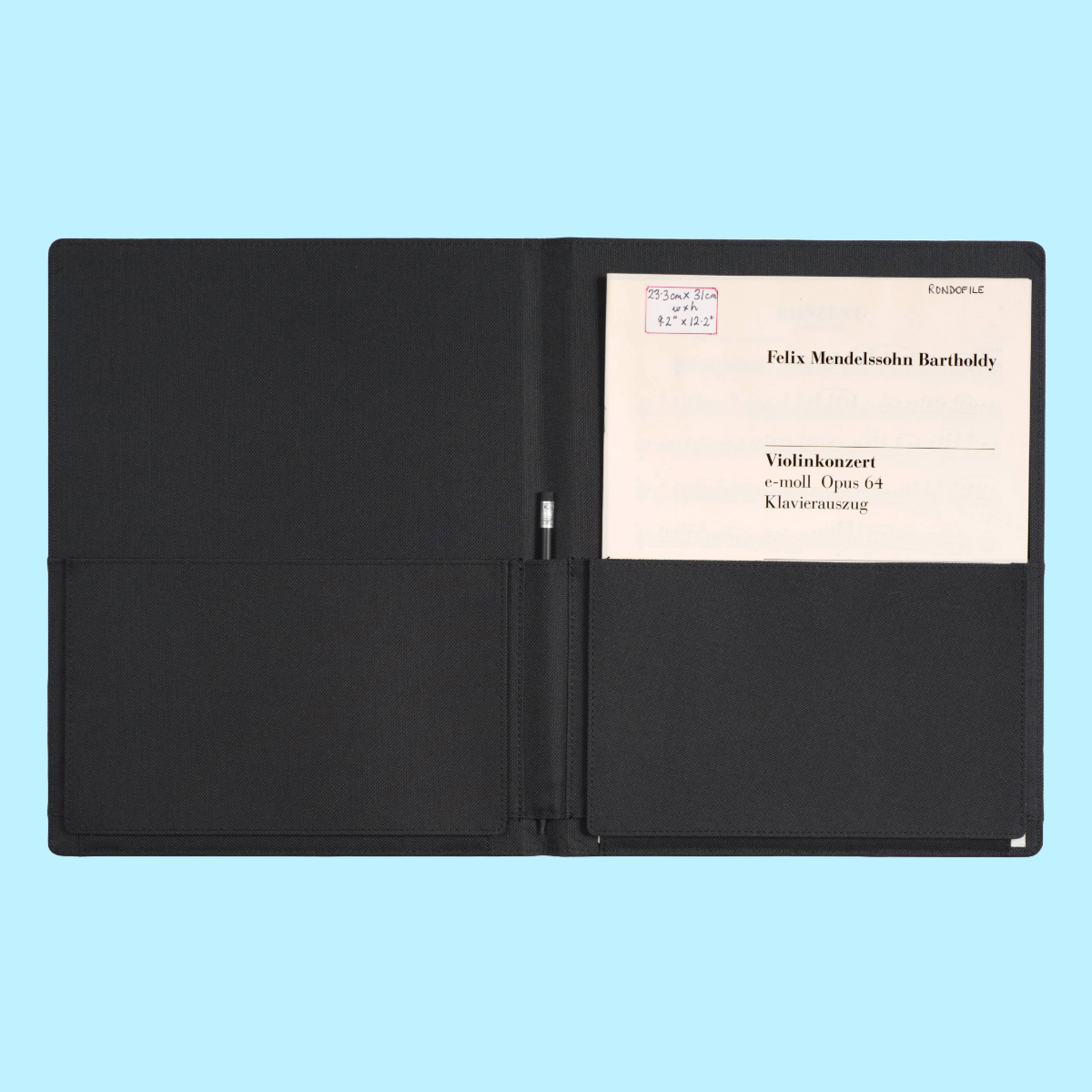 Rondofile Finale Folder X-Large -Ideal for Orchestra, Band, or Choir Directors
