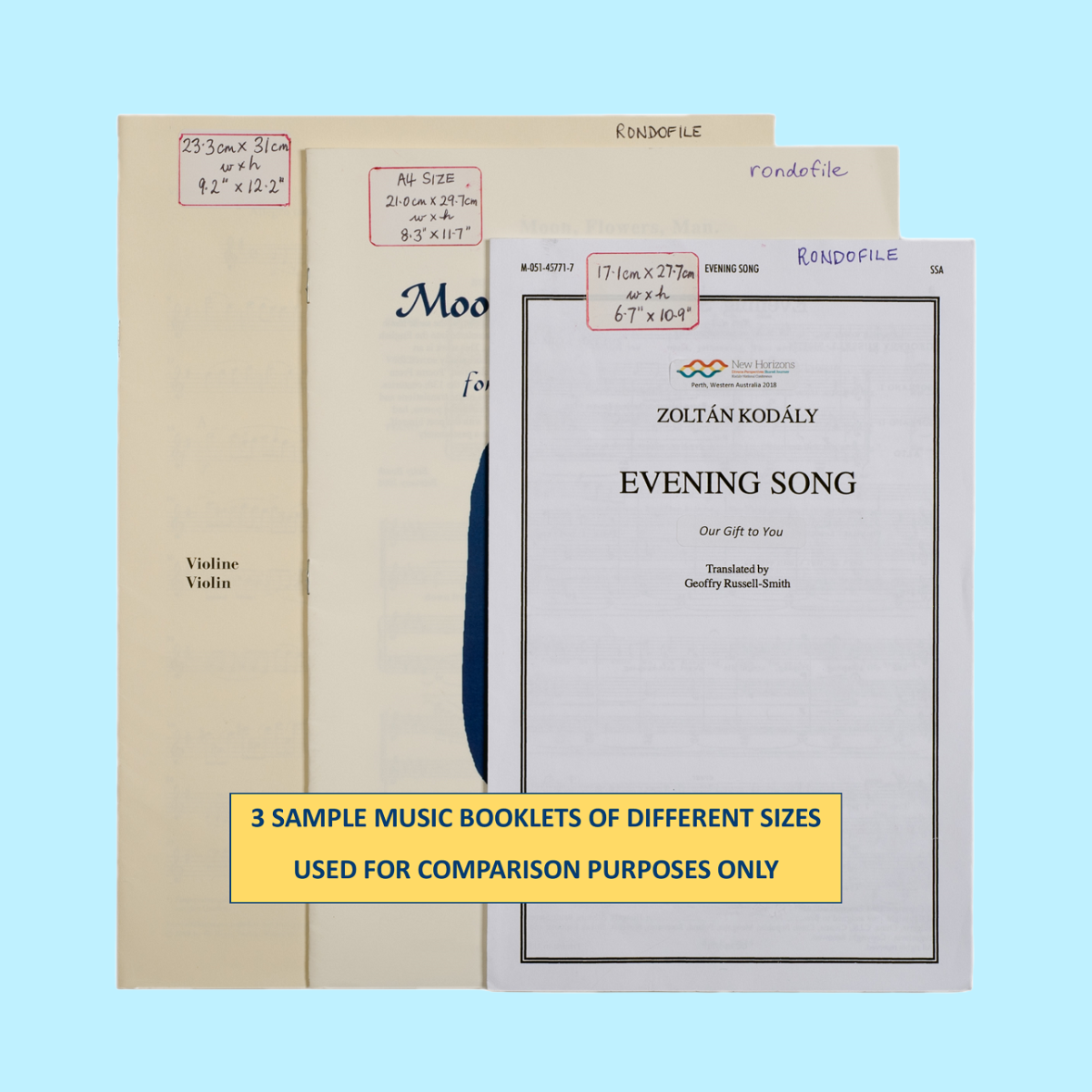 Rondofile Finale Folder X-Large -Ideal for Orchestra, Band, or Choir Directors