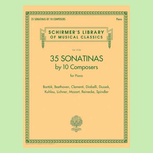 35 Sonatinas By 10 Composers For Piano Book