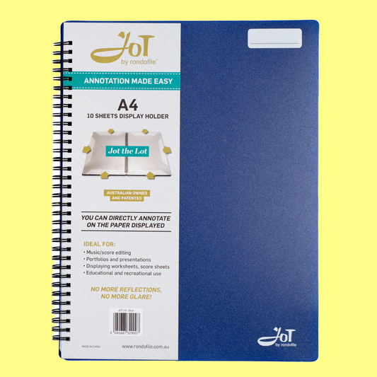 Rondofile 10 Page Music Jot (Blue)