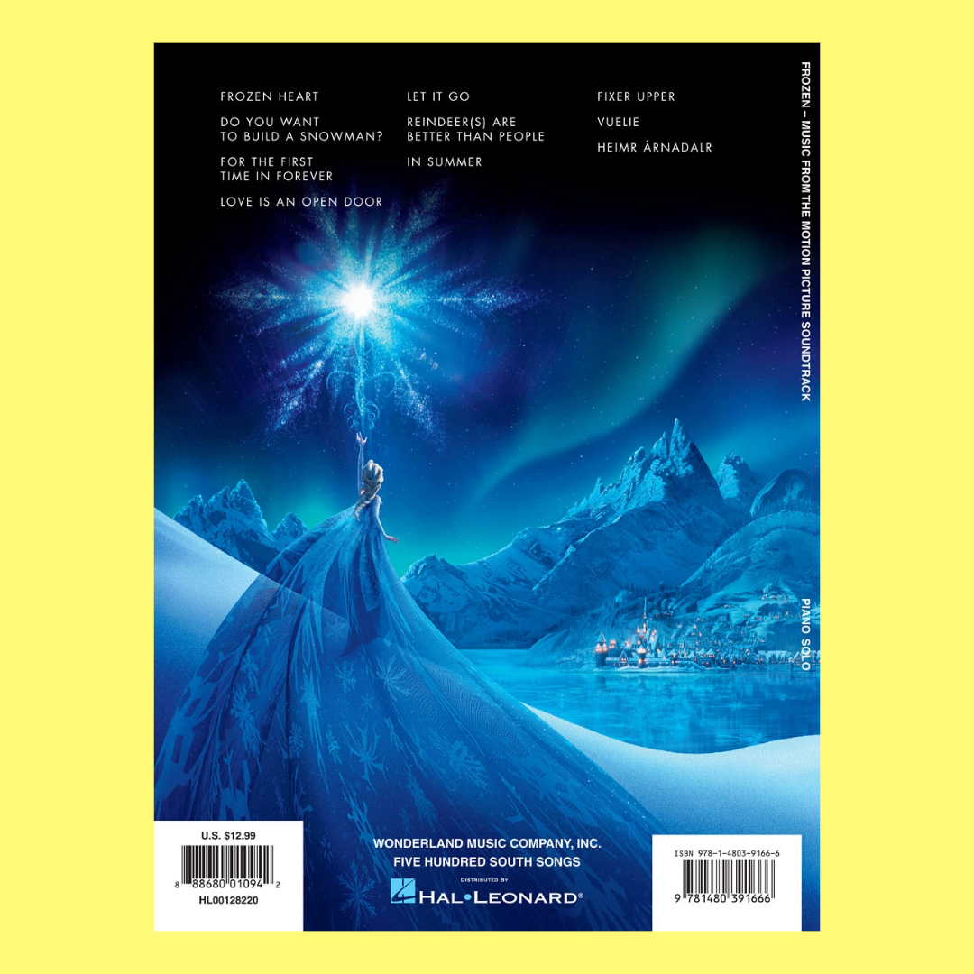 Frozen Music From The Motion Picture Piano Solo