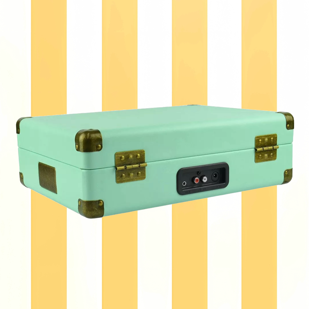 MBeat Woodstock Tiffany Blue Retro Turntable