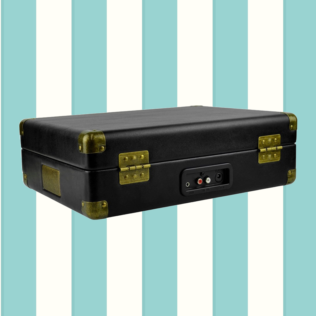 MBeat Woodstock Black Retro Turntable