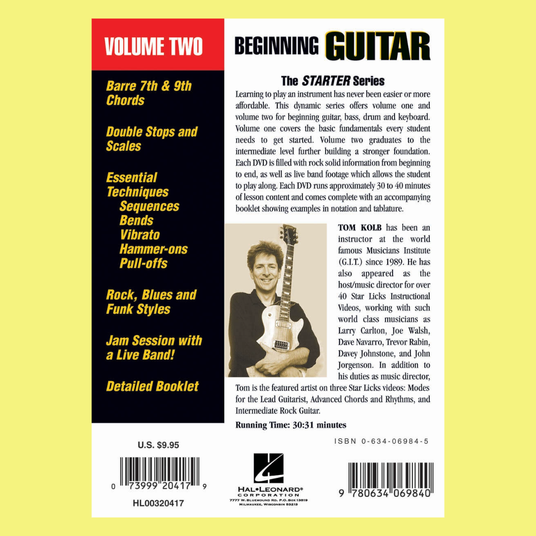 Beginning Guitar Starter Series Vol 2 Dvd