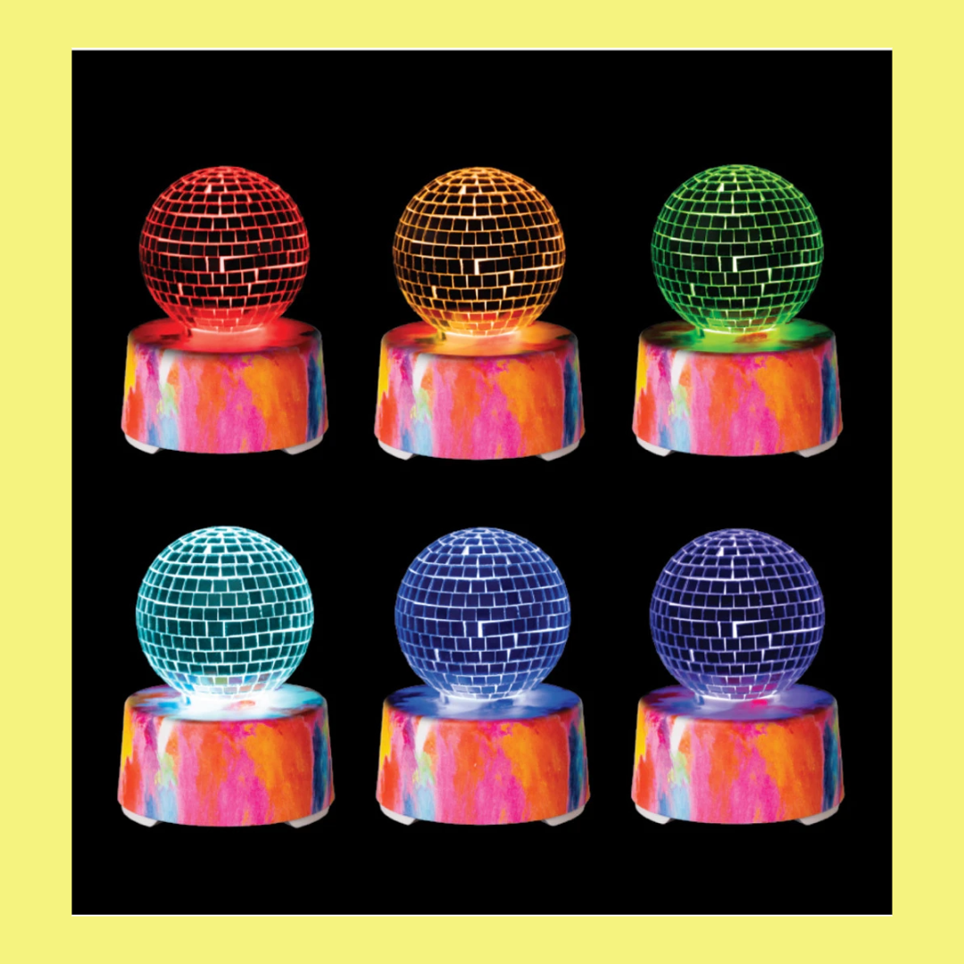 LED Colour Changing Disco Mirror Ball Bluetooth Speaker